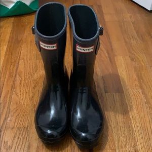 Hunter short Rain boots. Size 7